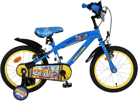 Volare Paw Patrol – Rubble Crew Kinderfahrrad – Jungen – 16 Zoll – Blau – Zwei Handbremsen