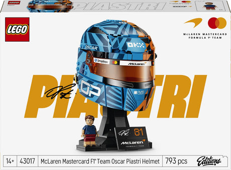 Lego Editions McLaren Mastercard F1 Team Oscar Piastri Helmbausatz für Kinder 43017