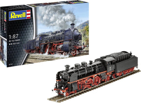 Revell Modellbausatz Militärfahrzeuge – 02167 Baureihe 18 505 – Tender 2’3’ T 38 – Dampflokomotive aus Kunststoff – 1:87 – Modellbau