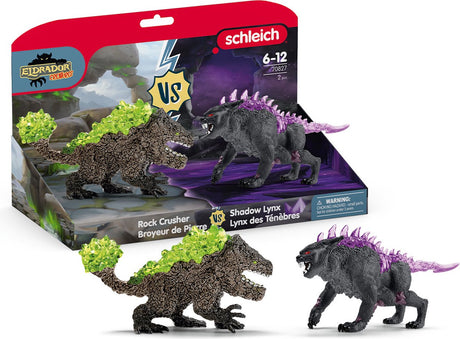 Schleich Eldrador Kreaturen Shadow Lynx vs. Rockbreaker -70827