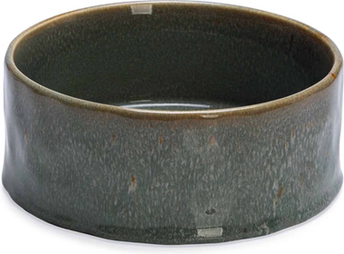 Designed by Lotte Jace Hundefutternapf – Futternapf Trinknapf – spülmaschinenfest – Keramik – Grün – 1200 ml XL