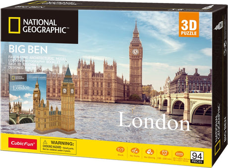 Kubisches lustiges 3D-Puzzle National Geographic Big Ben