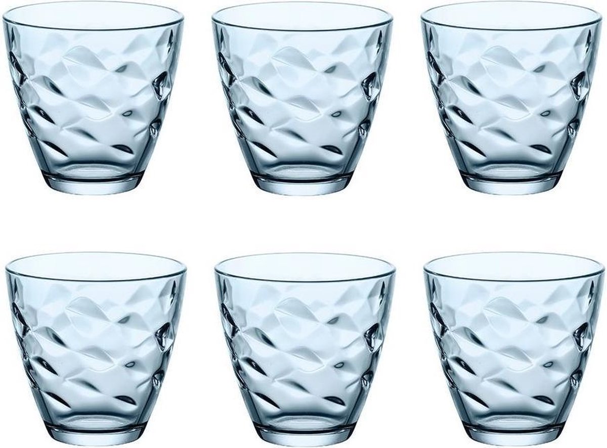 Bormioli Rocco Glas Flora - Blau - 260 ml - 6 Stück