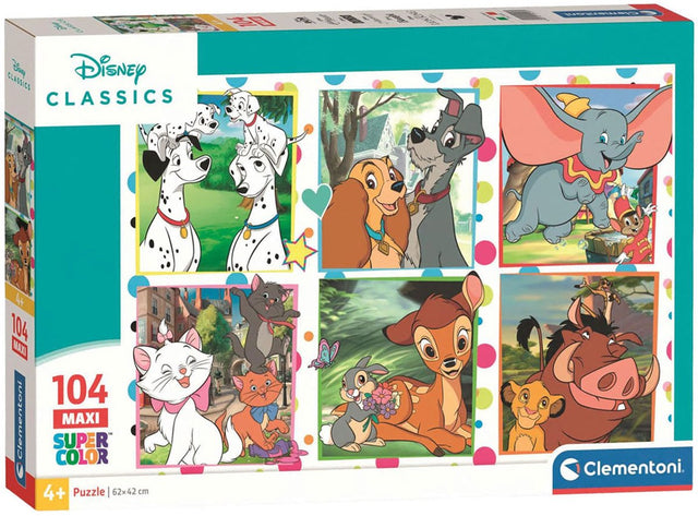 Clementoni Kinderpuzzle Disney Classic – Puzzle 104 Maxiteile – Puzzle für Ihr Kind – Lernspielzeug – Puzzles für Kinder ab 4 Jahren