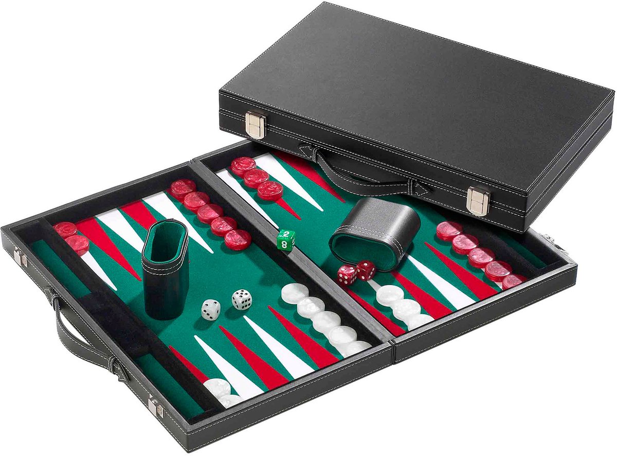 Philos Backgammon mittelgrün