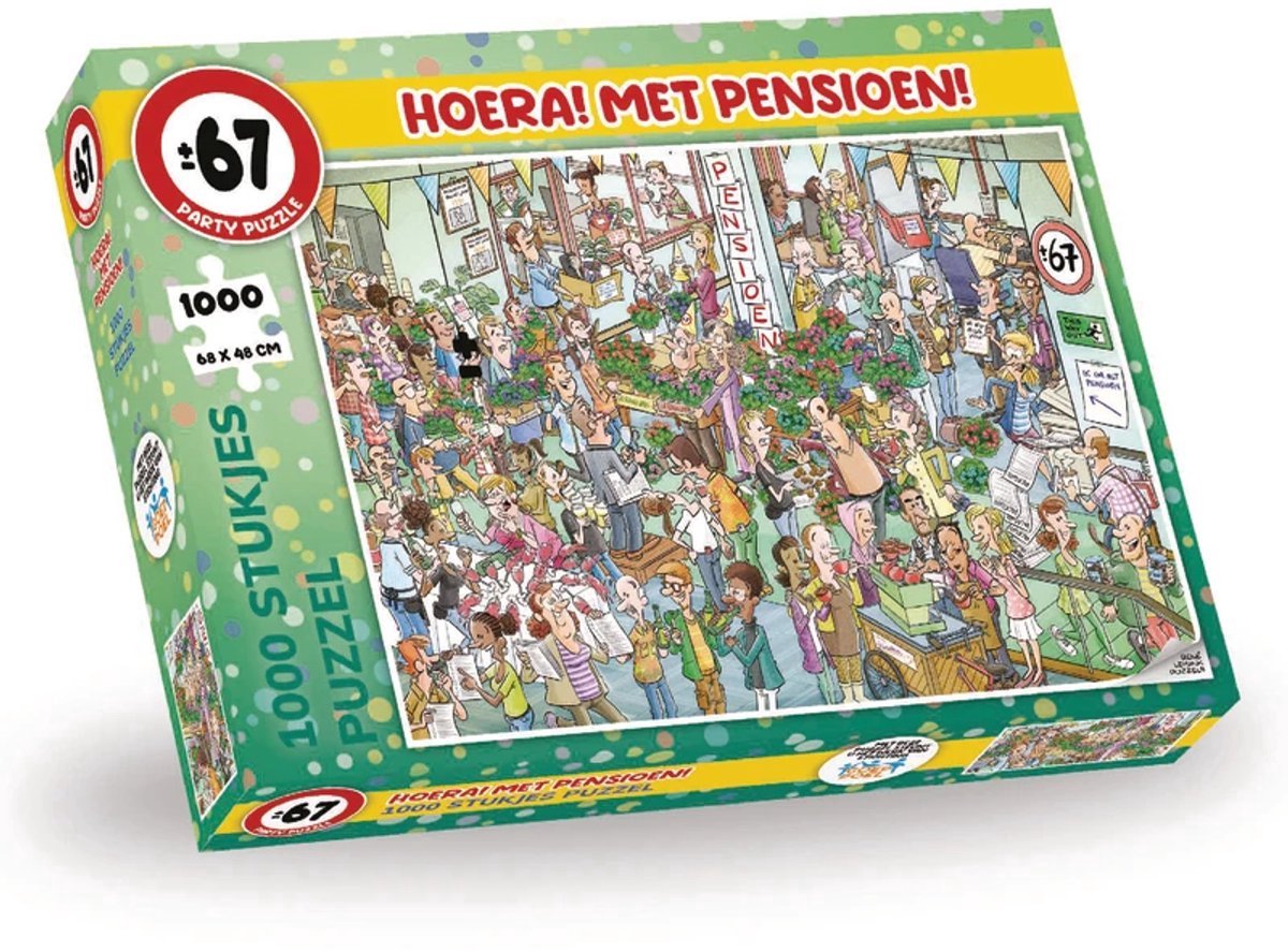 Uitgeverij personalia party puzzle - pensioen