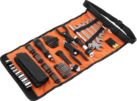 Black+Decker 71-teiliges Roll-up-Werkzeugset ohne Akku und Ladegerät – A7144-XJ