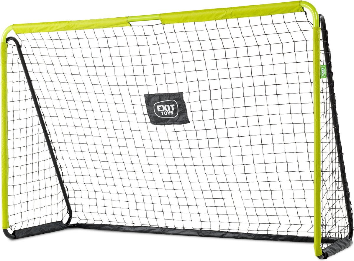 Exit toys exit tempo stalen voetbaldoel 240x160cm - voetbal goal - voor kinderen - tuin - groen zwart