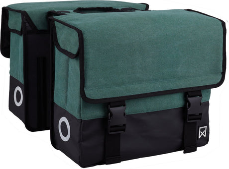 Willex Doppel-Canvas-Tasche plus Jägergrün mattschwarz 40l