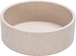 Designed by lotte noor voerbak hond - eetbak drinkbak - vaatwasserbestendig - bamboe - beige - 14 cm