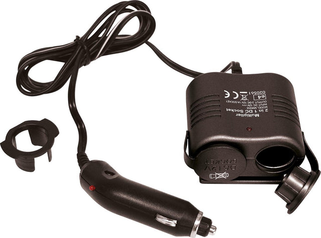 Carpoint led 2-weg aanstekerdoos - 12v - 10a