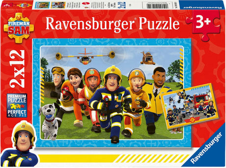 Ravensburger Puzzle Feuerwehrmann Sam – zwei Puzzles – 12 Teile – Kinderpuzzle