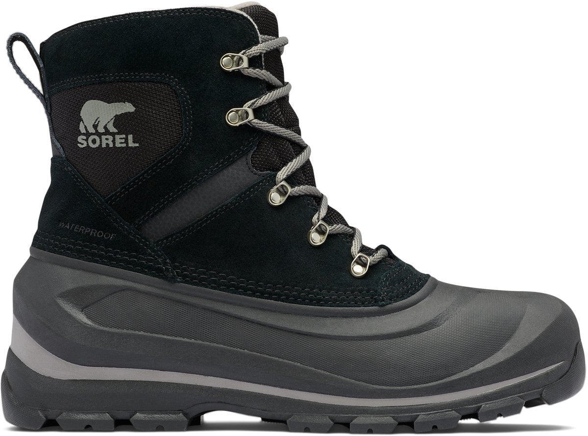 Sorel Buxton™ Lace Boot WP Herren-Schneestiefel – Schwarz, Steinbruch – Größe 46