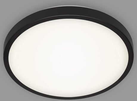 Briloner Manny - LED-Deckenleuchte - Deckenleuchte mit neutralweißem Licht - 12 W - 1.200 lm - 4.000 K - ø29 cm - Schwarz