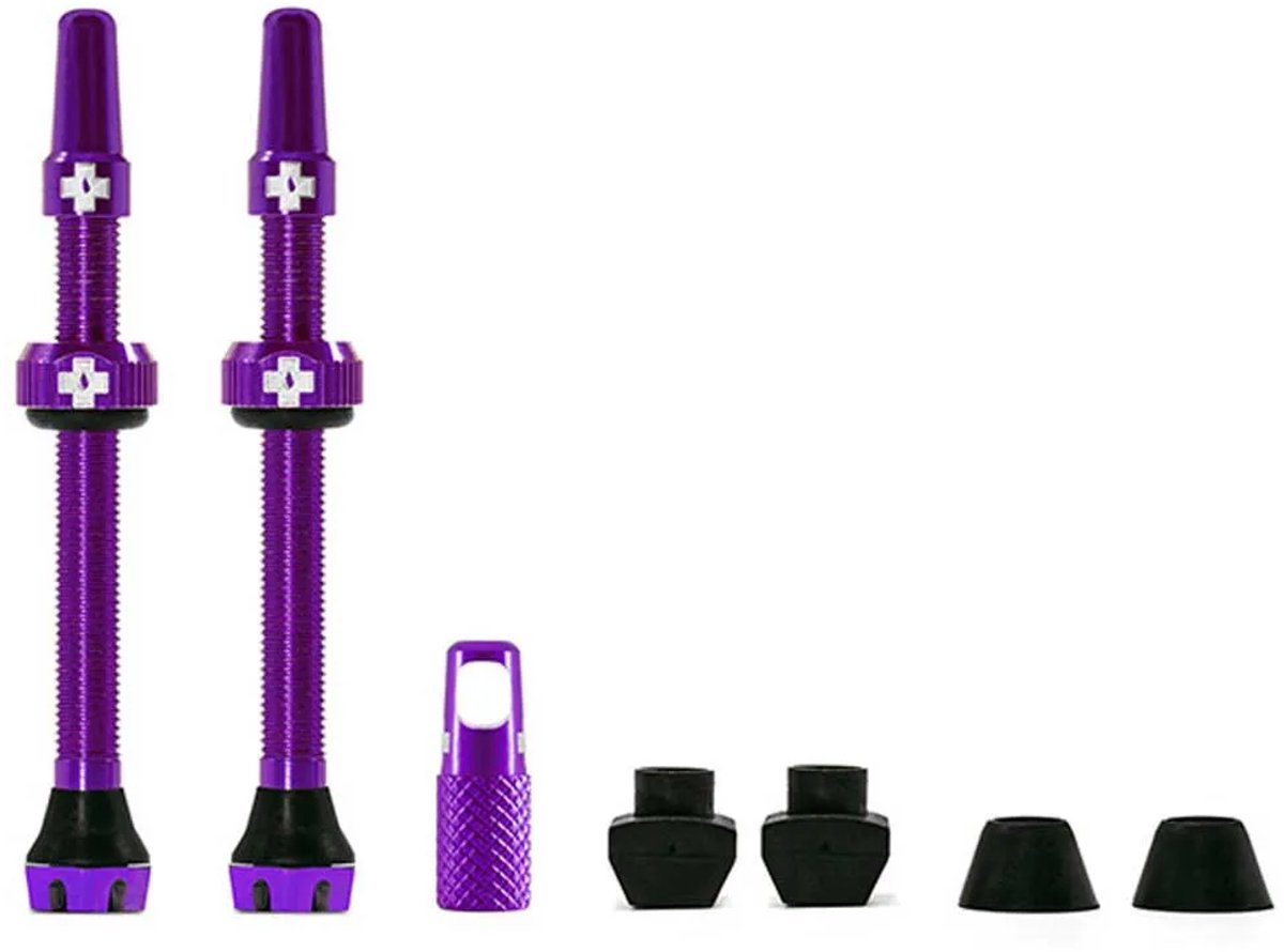 Muc-off v2 Tubeless-Ventilset 60 mm, violett