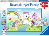 Ravensburger - märchenhaftes Einhorn -Puzzle 2x24 Teile