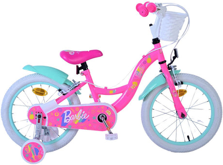 Volare Barbie Kinderfahrrad – Mädchen – 16 Zoll – Pink – zwei Handbremsen