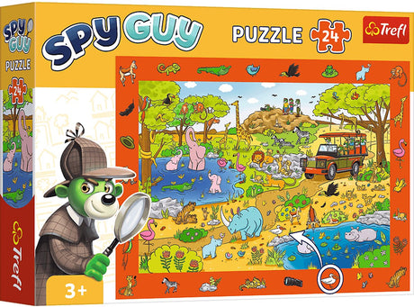 Trefl Puzzle-Safari – Beobachtungsspiel für Kinder – Die I-Familie.