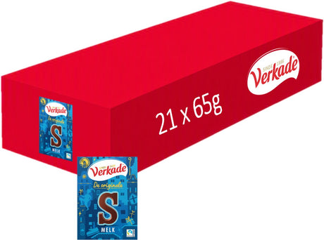 Verkade chocoladeletter melkchocolade - letter s - 21 x 65 gram