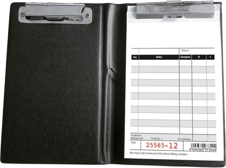 Sigel expres – Kassenblockhalter – mit 2 Klemmmechanismen – schwarz – si-kc626