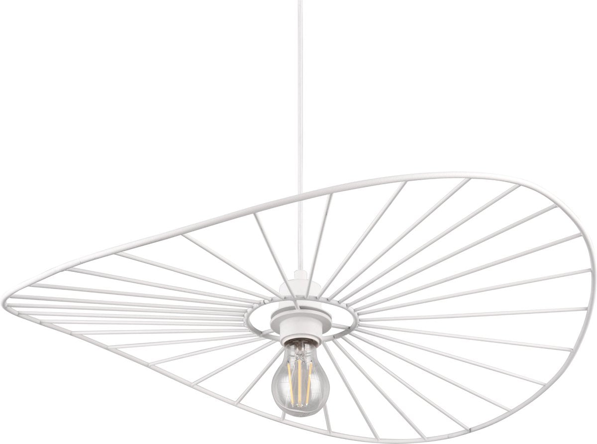 Rl lebe dein Licht Reality Chapeau - Hängelampe - weiß matt - exkl. 1x E27 40W - höhenverstellbar