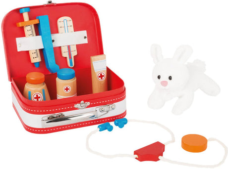 Small Foot - Tierarzt-Set aus Holz im Koffer, 9-tlg.