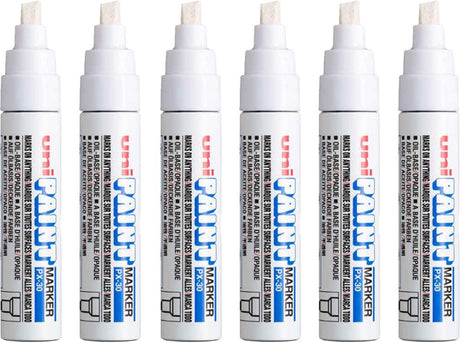 Uni px-30 olieverfmarker wit 4-8,5mm afgeschuind
