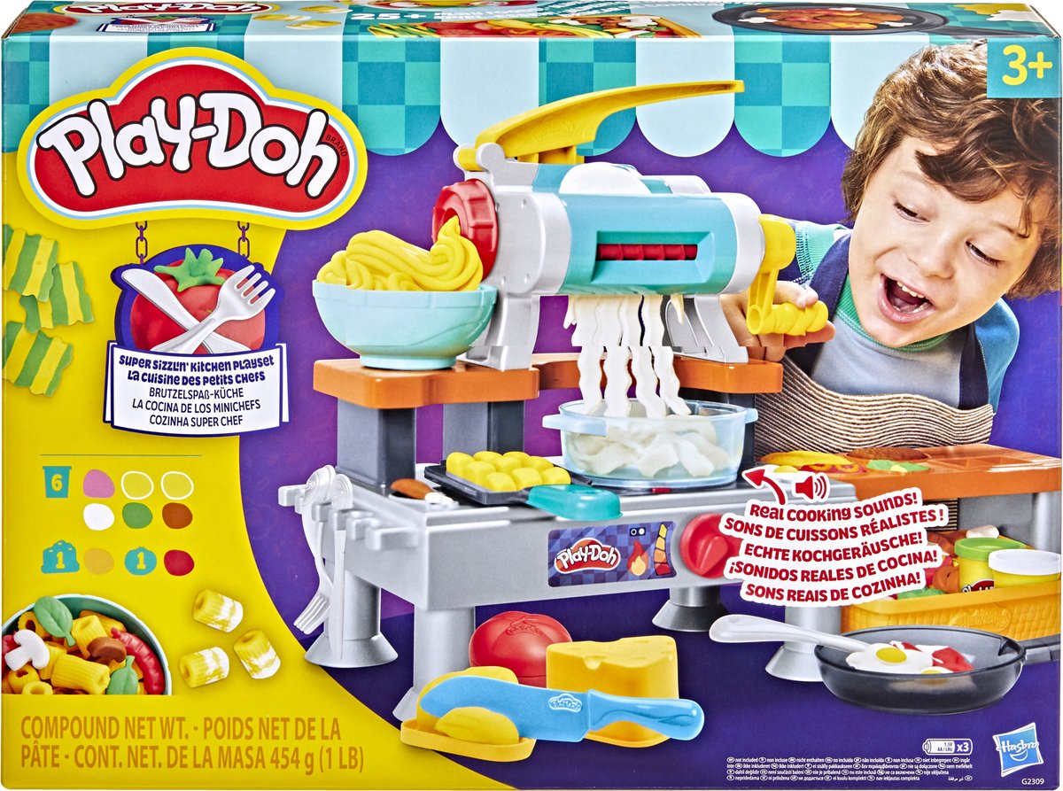 Superbrutzelndes Play-Doh-Küchenspielset mit echten Kochgeräuschen