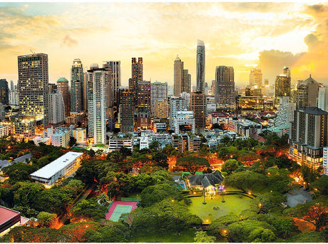 Trefl Puzzle Bangkok Sonnenuntergang – 1000 Teile Puzzle.