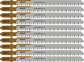 Wolfcraft – Spanplatten-Stichsägeblätter 60 mm – Feinschnitt – HCS-Sägeblatt mit T-Schaft – 8015100