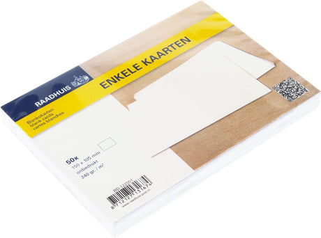 Kangaro-Einzelkarten – 105 x 150 mm – 240 Gramm – weiß – 50 Stück