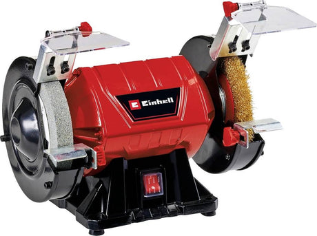 Einhell Elektro-Tischschleifmaschine TC-BG 150 B – 350 W – 2.980 t min – ø150x32x20 mm – inkl. 1x Schleifstein (1x k36) und 1x Bürstenscheibe