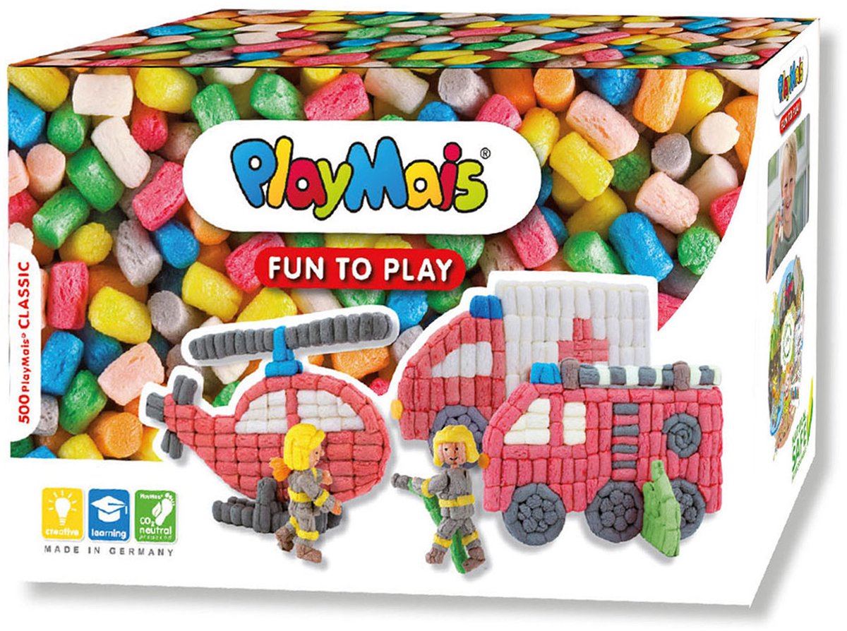 Playmais Spaß, Feuerwehrwagen zu spielen