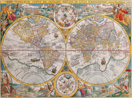 Ravensburger Puzzle Weltkarte 1594, 1500 Teile.