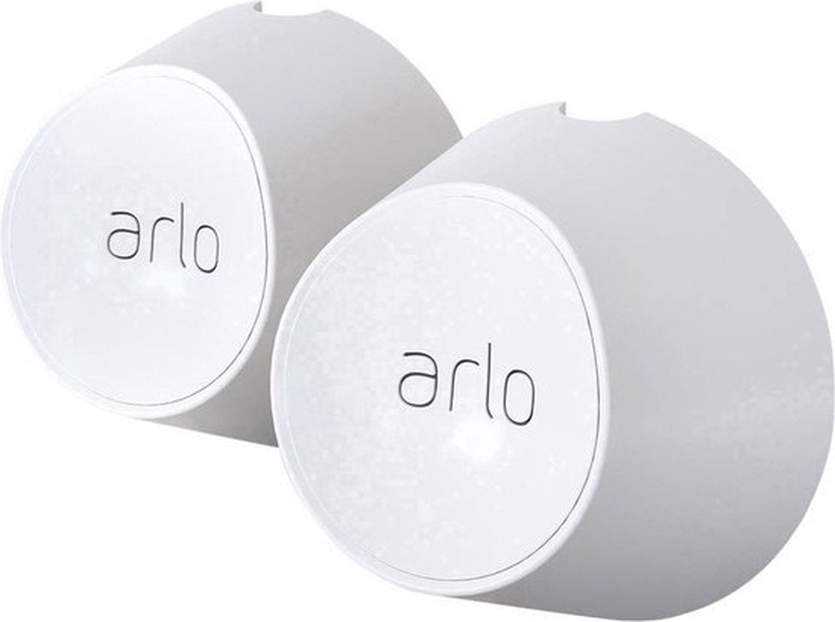 Magnetische Wandhalterung von Arlo (weiß) – Wandhalterung – zertifiziertes Zubehör – magnetische Wandhalterung, wetterfest – kompatibel mit Ultra 2, Ultra, Pro 5, Pro 4, Pro 3 Sicherheitskameras, 2er-Set – VMA5000-10000S
