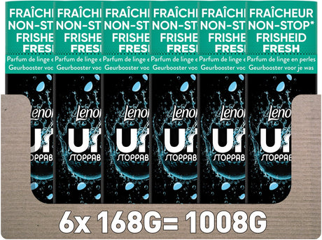 Lenor Unstoppables Duft-Booster Frischer Duft – 6 x 168 Gramm – Waschparfüm