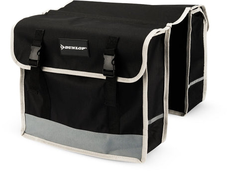 Dunlop - Doppelte Fahrradtasche - Schwarz - 26 l
