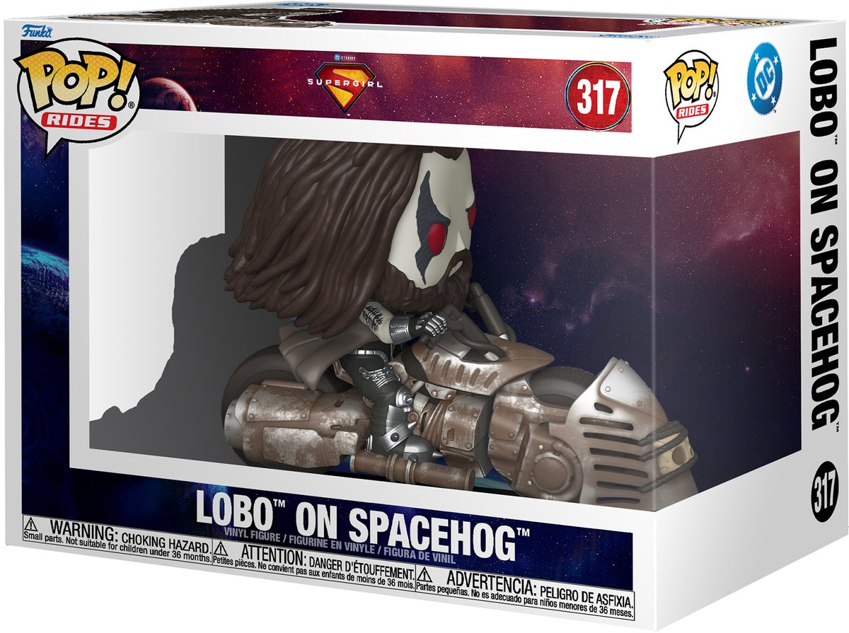 Funko Supergirl (2026) Pop! reitet Vinylfigur Lobo auf dem Spacehog 15 cm Pop! Figur