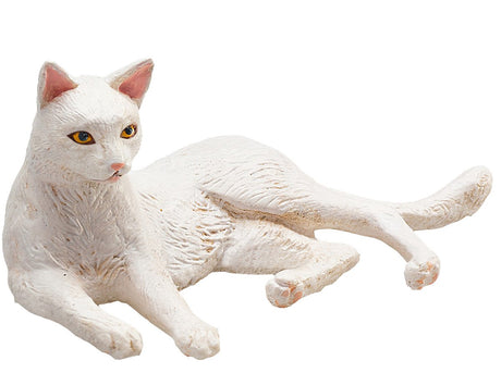 Mojo Ackerland liegende Katze weiß - 387368