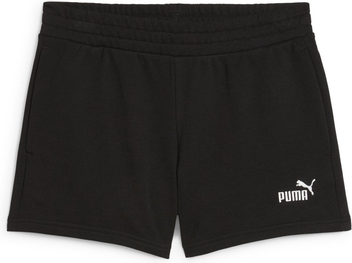Puma ess klein Nr. 1 Logo 4'' Shorts Tr Damen-Sporthose – Schwarz