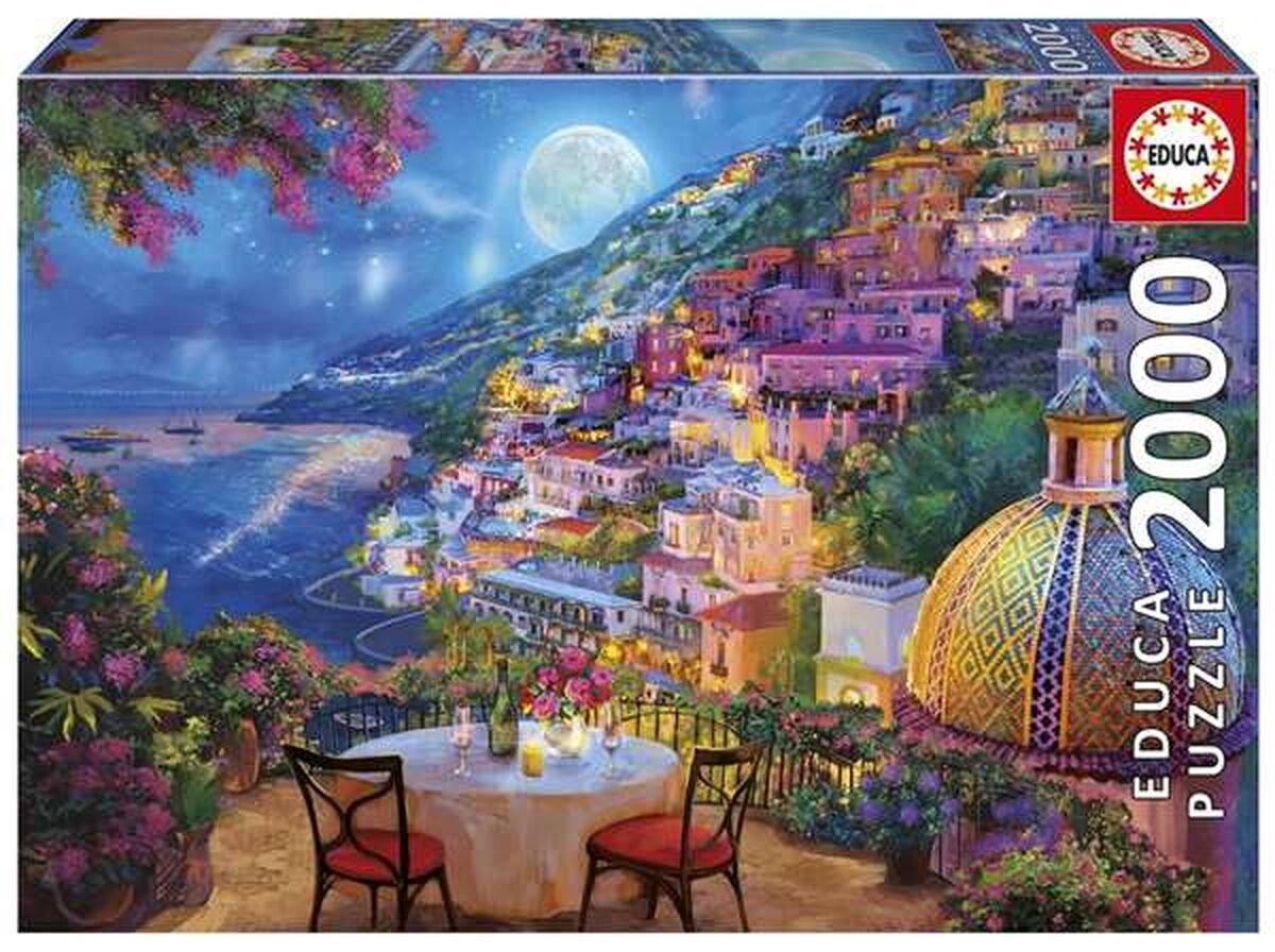 Educa Puzzle Positano Date Night 2000 Teile Erwachsene.