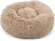 Beeztees yali - hondenmand - pluche - beige - diam. 50 cm