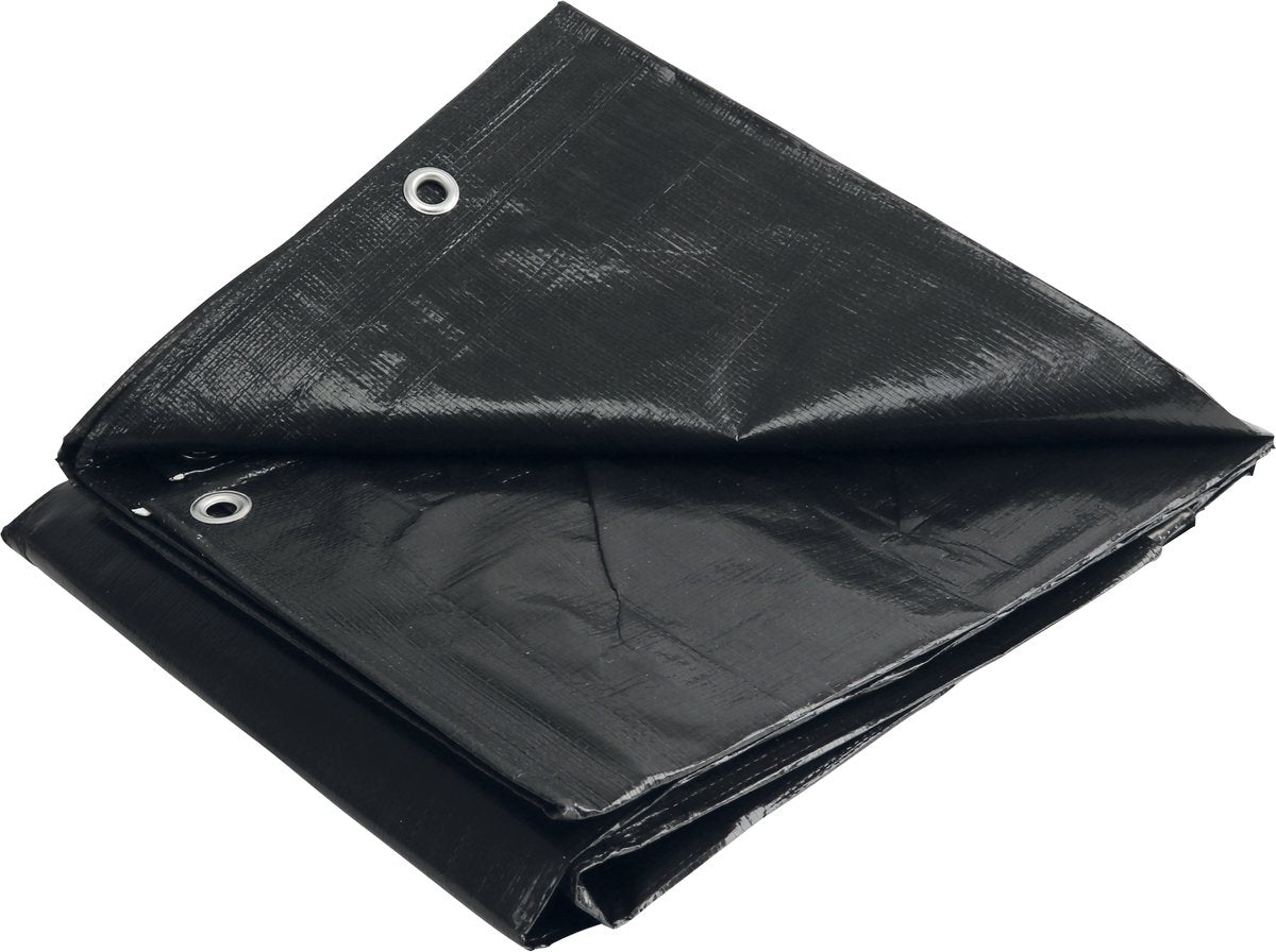 Black+decker black decker afdekzeil dekzeil voor aanhangers - 2x3m - zwart - waterdicht