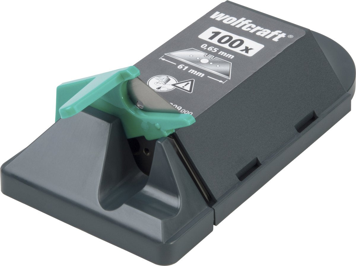 Wolfcraft - reservemesjes 100 stuks - extra scherpe reserve mesjes - 4309000