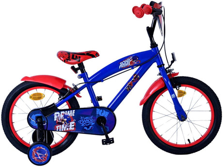 Volare turbo crew kinderfiets - jongens - 16 inch - blauw rood - twee handremmen