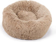 Beeztees yali - hondenmand - pluche - fluffy - beige - diam. 60 cm