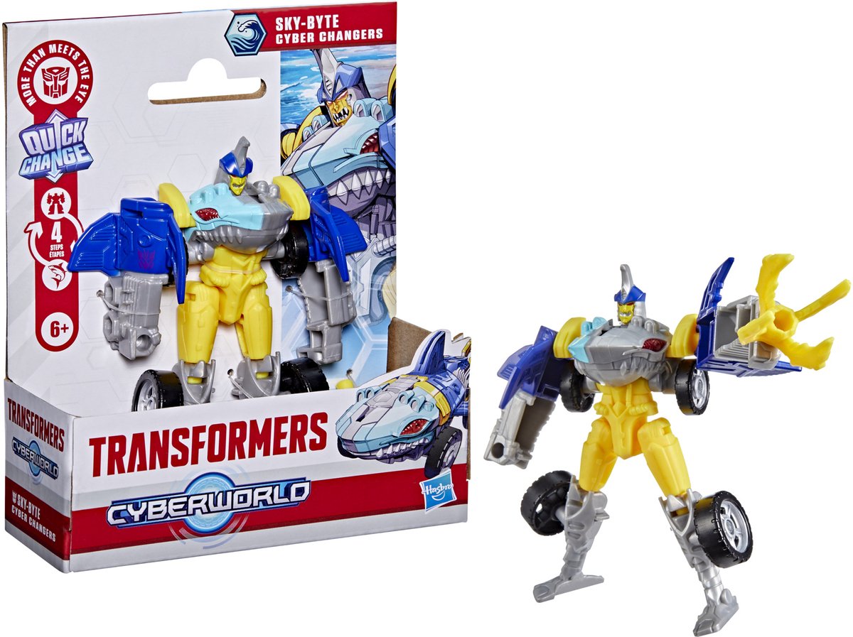 Transformers cyberworld sky-byte cyber changers - actiefiguur