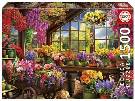 Educa - Puzzle - Blumenschuppen - 1500 Teile - Puzzle