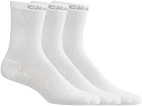 Craft Active High Sock 3er-Pack Unisex-Sportsocken – Weiß