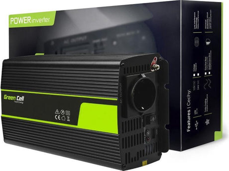 Green-Cell-Wechselrichter 24 V auf 230 V, 1000 W, modifizierte Sinuswelle.